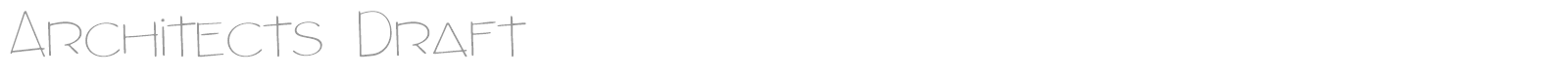 Architects Draft font preview